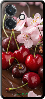 TPU чехол Вишня в шоколаде для Oppo A3X 4G/5G - 6698b-3815 изображение 