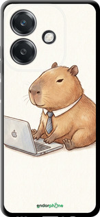 TPU чехол Funny Capybara CEO Working для Oppo A3X 4G/5G - 6777b-3815 изображение 