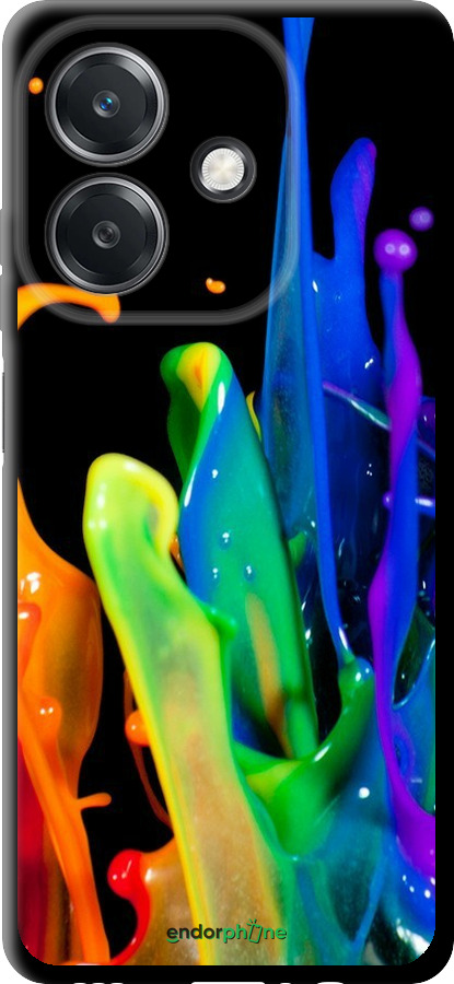 TPU чехол брызги краски для Oppo A3 4G - 3957b-3846 изображение 