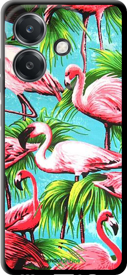TPU чехол Tropical background для Oppo A3X 4G/5G - 4016b-3815 изображение 
