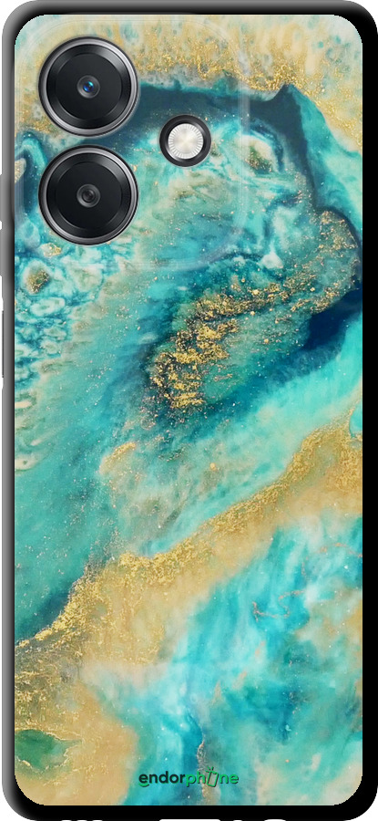 TPU чехол Green marble для Oppo A3 4G - 4365b-3846 изображение 