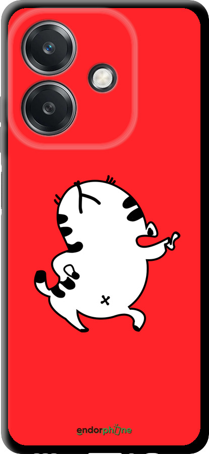TPU чехол Котик для Oppo A3X 4G/5G - 4577b-3815 изображение 