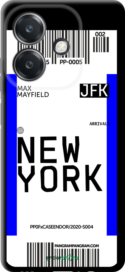 TPU чехол New York для Oppo A3X 4G/5G - 4861b-3815 изображение 