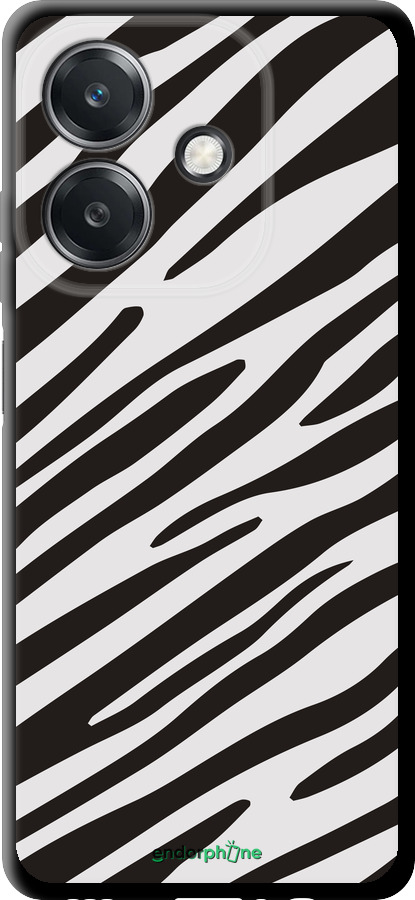 TPU чехол Классическая зебра для Oppo A3X 4G/5G - 4874b-3815 изображение 