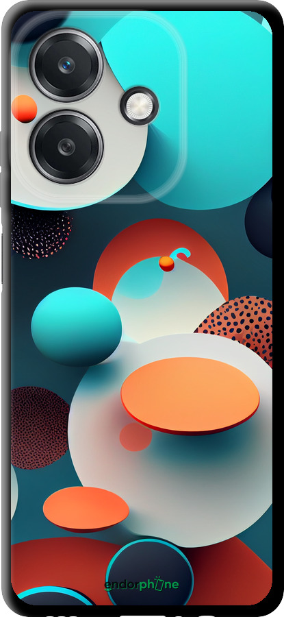 TPU чехол Горошек абстракция для Oppo A3X 4G/5G - 5608b-3815 изображение 