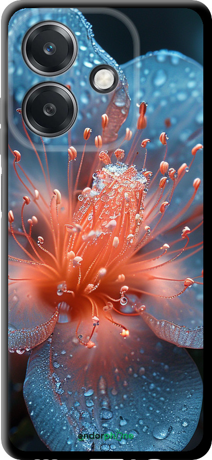 TPU чехол Роса на цветке для Oppo A3X 4G/5G - 6039b-3815 изображение 