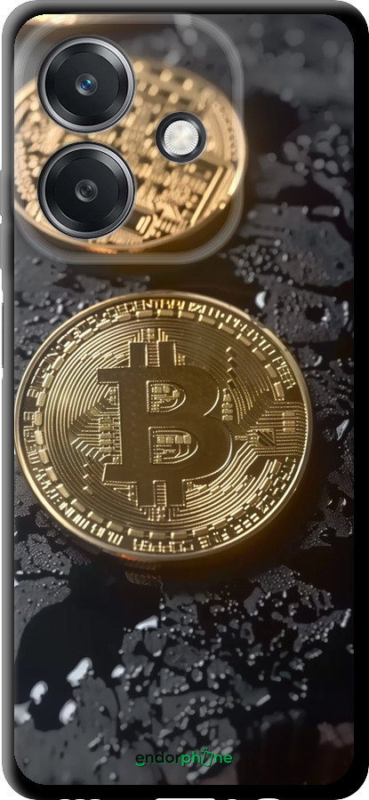 TPU чехол Вулканійчний Bitcoin для Oppo A3 4G - 6092b-3846 изображение 