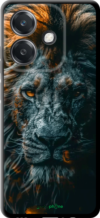 TPU чехол Лев в сумерках для Oppo A3X 4G/5G - 6154b-3815 изображение 