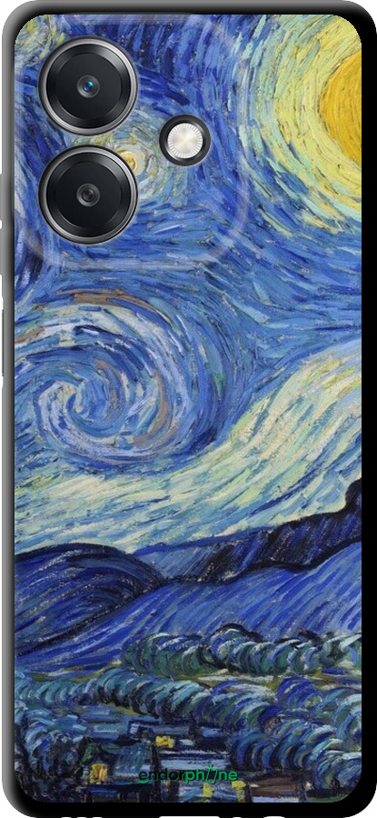 TPU чехол «Зоряна ніч» Вінсента Ван Гога для Oppo A3 4G - 6433b-3846 изображение 