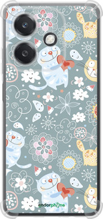 Силикон с усиленными углами чехол Котята v3 для Oppo A3X 4G/5G - 1223sp-3815 изображение 