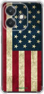 Силикон с усиленными углами чехол Флаг США для Oppo A3X 4G/5G - 395sp-3815 изображение 