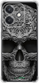 Силикон с усиленными углами чехол skull-ornament для Oppo A3X 4G/5G - 4101sp-3815 изображение 