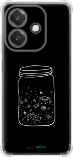 Силикон с усиленными углами чехол Космос в банке для Oppo A3X 4G/5G - 4297sp-3815 изображение 