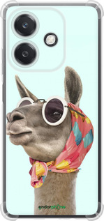 Силикон с усиленными углами чехол Модная лама для Oppo A3X 4G/5G - 4479sp-3815 изображение 