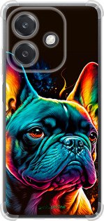 Силикон с усиленными углами чехол Яркий бульдог для Oppo A3X 4G/5G - 5547sp-3815 изображение 
