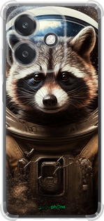 Силикон с усиленными углами чехол Raccoon austronaut для Oppo A3X 4G/5G - 5581sp-3815 изображение 