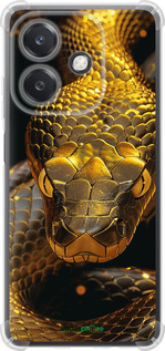 Силикон с усиленными углами чехол Golden snake для Oppo A3X 4G/5G - 6072sp-3815 изображение 