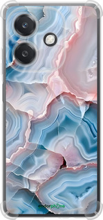 Силикон с усиленными углами чехол Мрамор для Oppo A3X 4G/5G - 6306sp-3815 изображение 