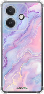 Силикон с усиленными углами чехол Нежный мрамор для Oppo A3X 4G/5G - 6310sp-3815 изображение 