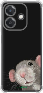 Силикон с усиленными углами чехол The Peeking Rat для Oppo A3X 4G/5G - 6442sp-3815 изображение 