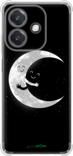 Силикон с усиленными углами чехол Лунные объятия для Oppo A3X 4G/5G - 6508sp-3815 изображение 