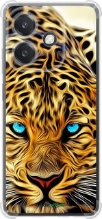 Силикон с усиленными углами чехол Леопард для Oppo A3X 4G/5G - 6611sp-3815 изображение 