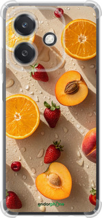 Силикон с усиленными углами чехол Фрукты 3 для Oppo A3X 4G/5G - 6703sp-3815 изображение 