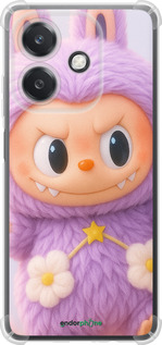 Силикон с усиленными углами чехол Лабубу для Oppo A3X 4G/5G - 6708sp-3815 изображение 