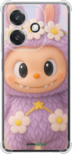 Силикон с усиленными углами чехол Лабубу 1 для Oppo A3X 4G/5G - 6709sp-3815 изображение 