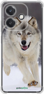Силикон с усиленными углами чехол Бегущий волк для Oppo A3X 4G/5G - 826sp-3815 изображение 