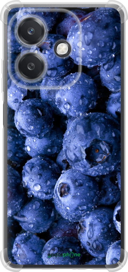 Силикон с усиленными углами чехол Голубика для Oppo A3X 4G/5G - 4459sp-3815 изображение 