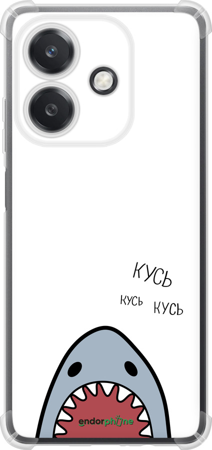 Силикон с усиленными углами чехол Акула для Oppo A3X 4G/5G - 4870sp-3815 изображение 