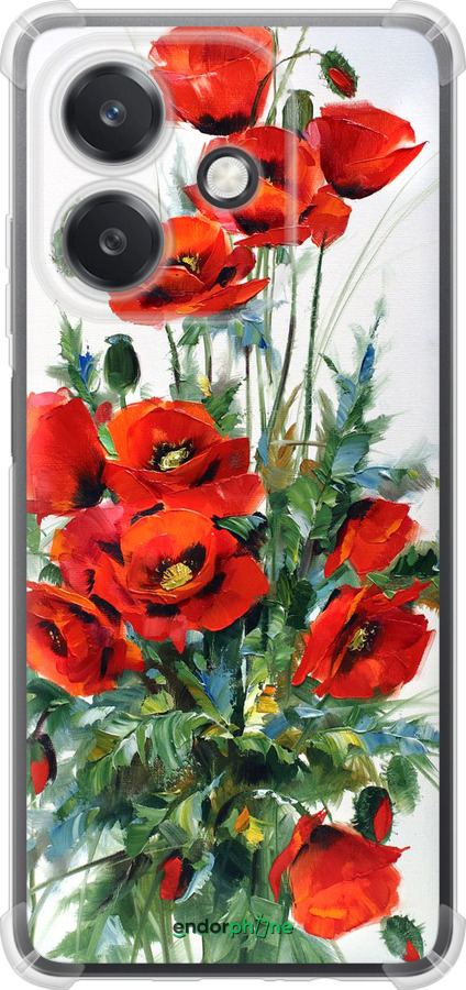Силикон с усиленными углами чехол Маки для Oppo A3X 4G/5G - 523sp-3815 изображение 