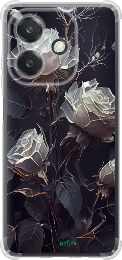 Силикон с усиленными углами чехол Розы 2 для Oppo A3X 4G/5G - 5550sp-3815 изображение 