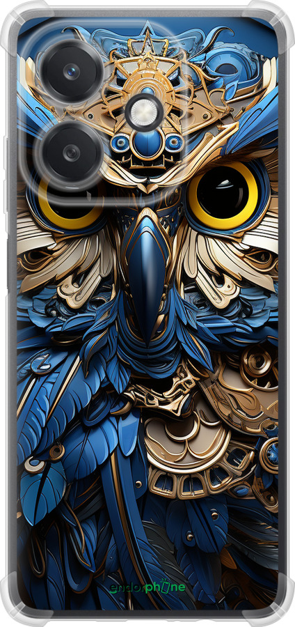 Силикон с усиленными углами чехол Сова v2 для Oppo A3X 4G/5G - 5649sp-3815 изображение 