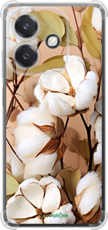 Силикон с усиленными углами чехол Хлопок для Oppo A3X 4G/5G - 5665sp-3815 изображение 