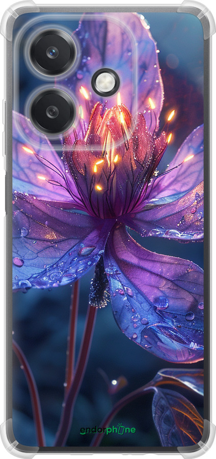 Силикон с усиленными углами чехол Магический цветок для Oppo A3X 4G/5G - 6038sp-3815 изображение 