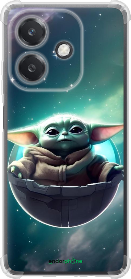Силикон с усиленными углами чехол Малышь йода для Oppo A3X 4G/5G - 6294sp-3815 изображение 