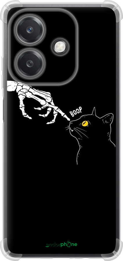 Силикон с усиленными углами чехол Кошка для Oppo A3X 4G/5G - 6505sp-3815 изображение 