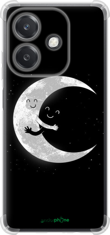 Силикон с усиленными углами чехол Лунные объятия для Oppo A3X 4G/5G - 6508sp-3815 изображение 