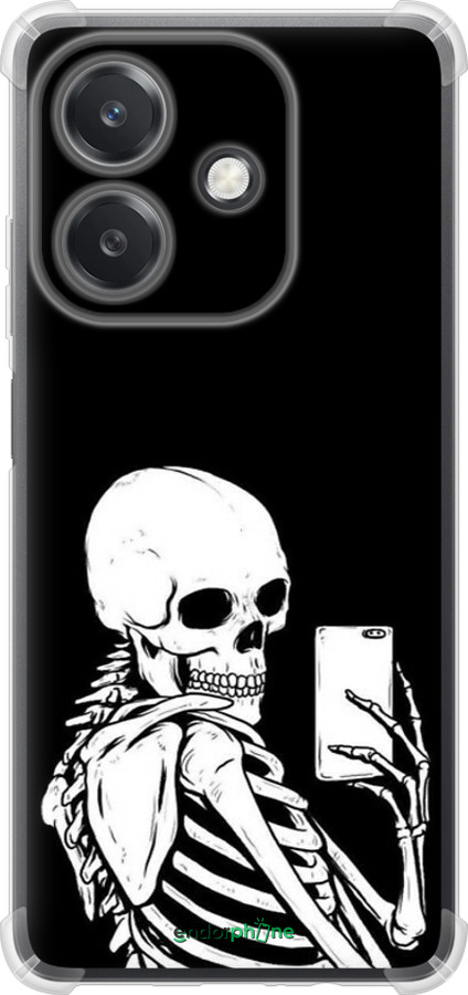 Силикон с усиленными углами чехол Скелет делает Selfie для Oppo A3X 4G/5G - 6535sp-3815 изображение 