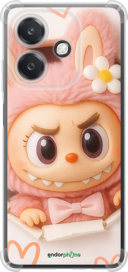 Силикон с усиленными углами чехол Лабубу 2 для Oppo A3X 4G/5G - 6710sp-3815 изображение 