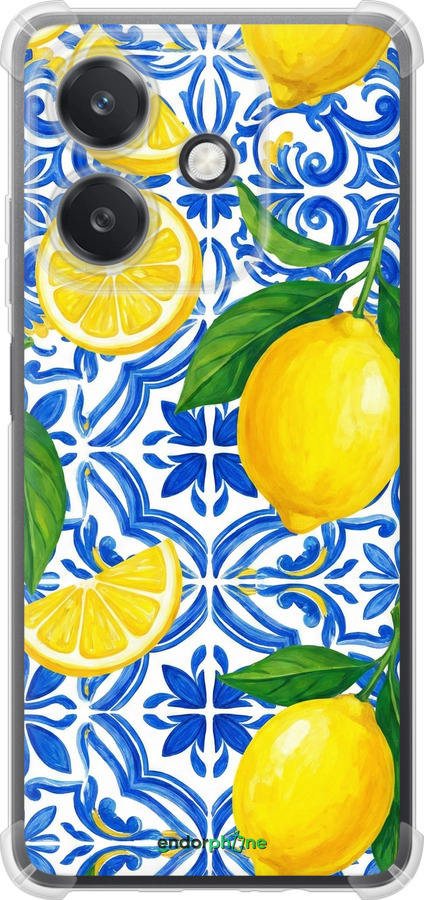 Силикон с усиленными углами чехол Grocery Girl Italian Summer для Oppo A3X 4G/5G - 6766sp-3815 изображение 