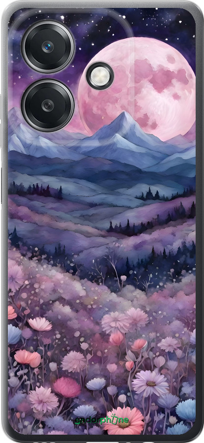 Силіконовий чехол Ніч місяць арт для Oppo A3 4G - 6319u-3846 изображение 