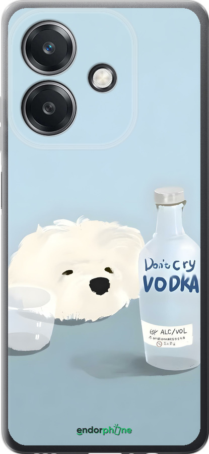 Силіконовий чехол Пес водка для Oppo A3X 4G/5G - 6368u-3815 изображение 