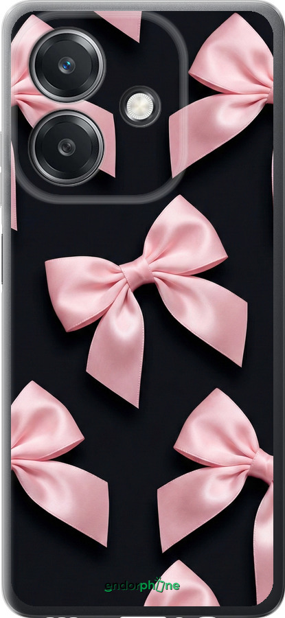 Силиконовый чехол Coquette Ribbons Dark Coquette для Oppo A3 4G - 6767u-3846 изображение 