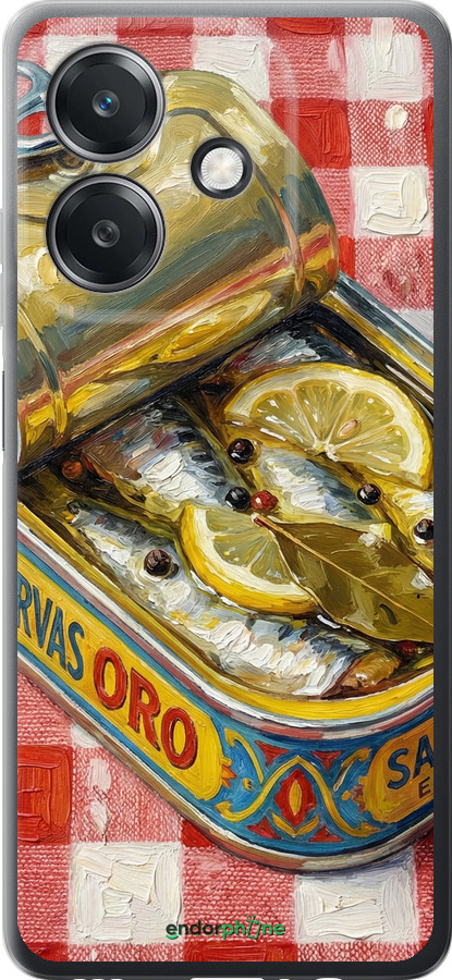 Силиконовый чехол Vintage Sardine Tin Phone для Oppo A3 4G - 6772u-3846 изображение 