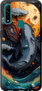 TPU чехол Кит в космосе для Oppo A31 - 6328b-1074 изображение 