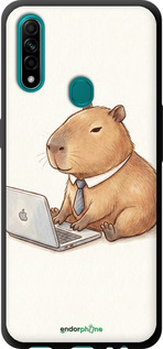 TPU чехол Funny Capybara CEO Working для Oppo A31 - 6777b-1074 изображение 