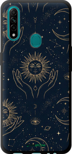 TPU чехол Celestial Harmony: Sun & Moon Gold Mystic Pattern для Oppo A31 - 6778b-1074 изображение 
